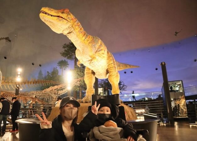 小児がん 小児がん支援 家族旅行 子ども スマイルスマイルプロジェクト ジャパンハート 福井県立恐竜博物館 博物館 恐竜